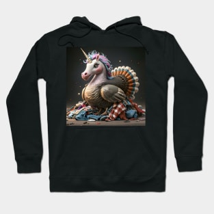 Unicorns Crashing Thanksgiving!!! Hoodie